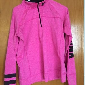 Victoria secret pink quarter zip sweat shirt